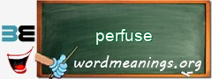 WordMeaning blackboard for perfuse